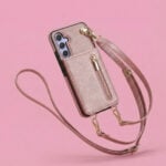 Solidenz Fashion Portemonnee hoesje met koord Samsung Galaxy S24 – Roségoud - 1