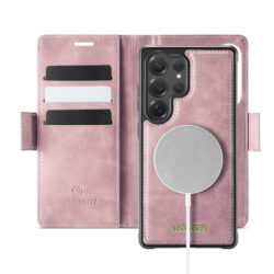 Solidenz 2-in-1 MagSafe Wallet Case voor Samsung Galaxy S26 Ultra - Roze