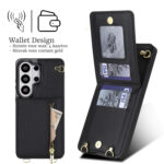 Solidenz Fashion Portemonnee hoesje met koord Samsung Galaxy S26 Ultra – Zwart - 1