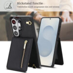 Solidenz Fashion Portemonnee hoesje met koord Samsung Galaxy S26 Ultra – Zwart - 4