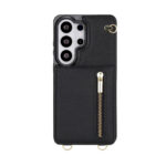 Solidenz Fashion Portemonnee hoesje met koord Samsung Galaxy S26 Ultra – Zwart - 6