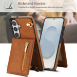 Solidenz Fashion Portemonnee hoesje met koord Samsung Galaxy S26 – Bruin - 4
