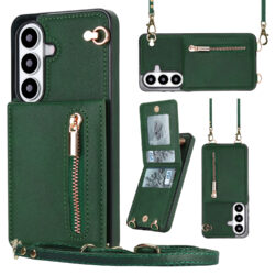 Solidenz Fashion Portemonnee hoesje met koord Samsung Galaxy S26 - Groen