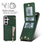Solidenz Fashion Portemonnee hoesje met koord Samsung Galaxy S26 – Groen - 1