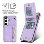 Solidenz Fashion Portemonnee hoesje met koord Samsung Galaxy S26 – Violet - 1