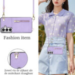 Solidenz Fashion Portemonnee hoesje met koord Samsung Galaxy S26 – Violet - 2