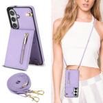 Solidenz Fashion Portemonnee hoesje met koord Samsung Galaxy S26 – Violet - 5