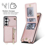 Solidenz Fashion Portemonnee hoesje met koord Samsung Galaxy S26 – Roségoud - 1