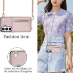 Solidenz Fashion Portemonnee hoesje met koord Samsung Galaxy S26 – Roségoud - 2