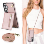 Solidenz Fashion Portemonnee hoesje met koord Samsung Galaxy S26 – Roségoud - 5