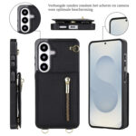 Solidenz Fashion Portemonnee hoesje met koord Samsung Galaxy S26 Plus – Zwart - 3