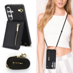 Solidenz Fashion Portemonnee hoesje met koord Samsung Galaxy S26 Plus – Zwart - 5