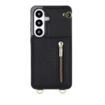 Solidenz Fashion Portemonnee hoesje met koord Samsung Galaxy S26 Plus – Zwart - 6