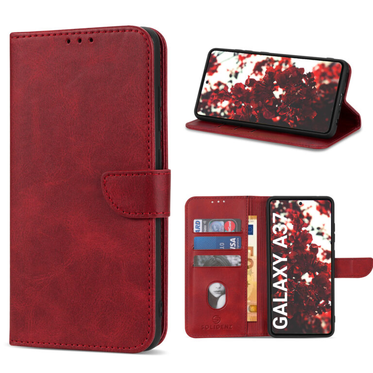 Solidenz bookcase Samsung Galaxy A37 - Rood