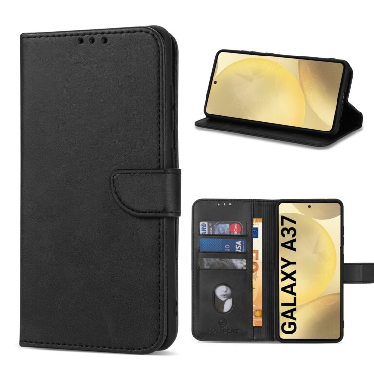 Solidenz bookcase Samsung Galaxy A37 - Zwart