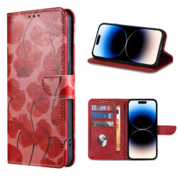 Solidenz bookcase iPhone 15 - Romantische klaproos