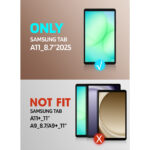 Supcase Fullcover hoes geschikt voor Samsung Tab A11 – 8.7 inch – Zwart - 7