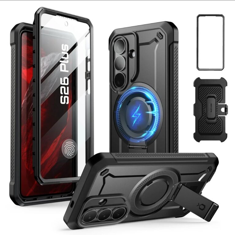 Supcase MagPro hoesje Samsung Galaxy S26 Plus met screenprotector - Zwart