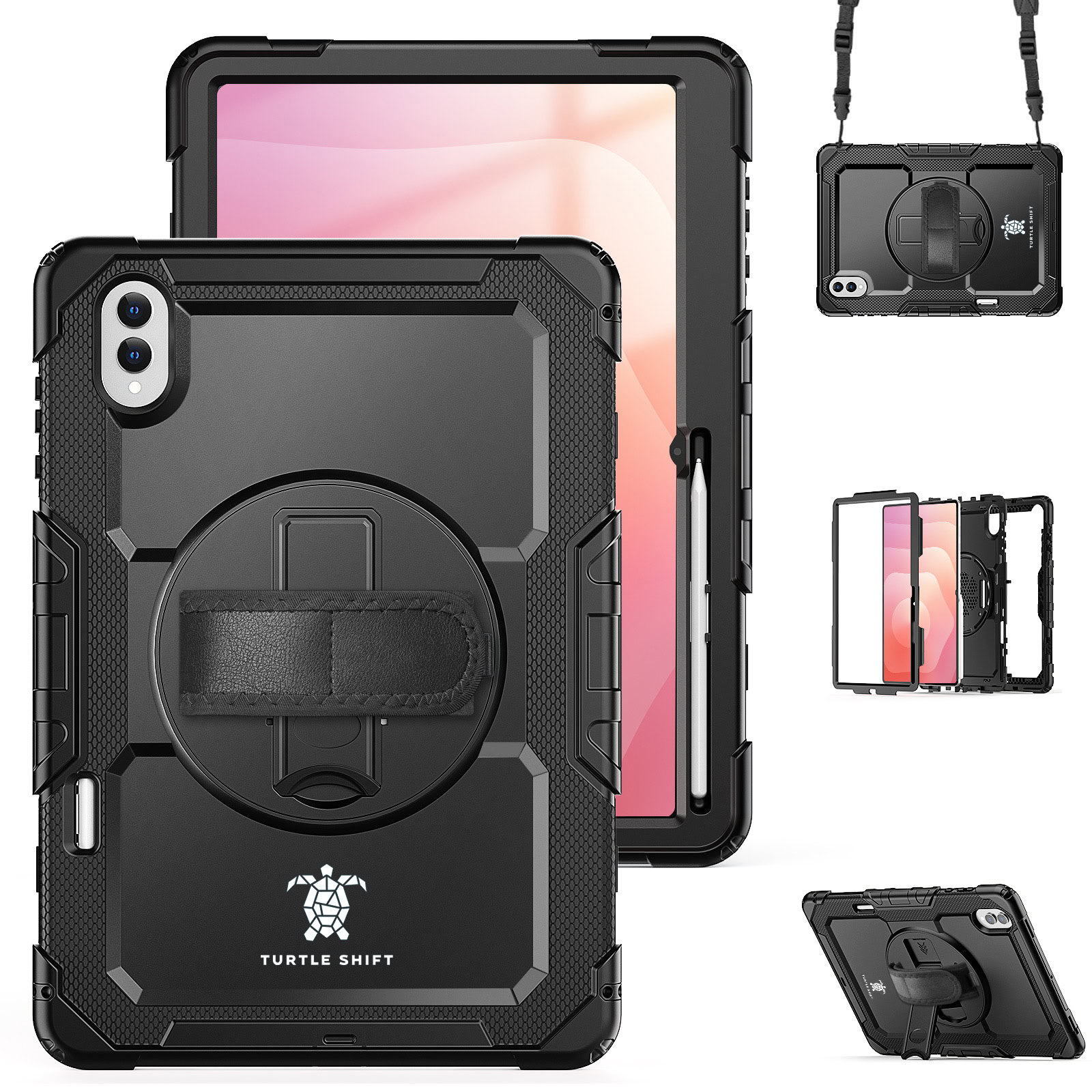 Turtle Shift Extreme Protection 360 Backcase Hoes Tab S11 Ultra - 14.6 inch - Zwart