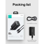 Joyroom GaN snellader 65W met 2x USB-C en USB-A inclusief 100W USB-C naar USB-C kabel 1,2m – Zwart - 8