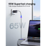Joyroom GaN snellader 65W met 2x USB-C en USB-A inclusief 100W USB-C naar USB-C kabel 1,2m – Zwart - 2