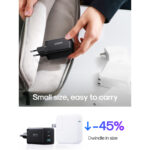 Joyroom GaN snellader 65W met 2x USB-C en USB-A inclusief 100W USB-C naar USB-C kabel 1,2m – Zwart - 7