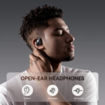Joyroom Openfree open-ear true wireless oordopjes met Bluetooth 5.4 en lange speeltijd – Zwart - 4