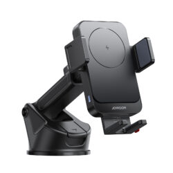Joyroom Telefoonhouder met draadloze oplader (dashboard) - zwart