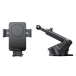 Joyroom Telefoonhouder met draadloze oplader (dashboard) – zwart - 3