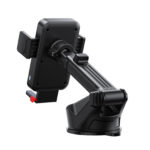 Joyroom Telefoonhouder met draadloze oplader (dashboard) – zwart - 4