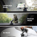 Joyroom Telefoonhouder met draadloze oplader (dashboard) – zwart - 8