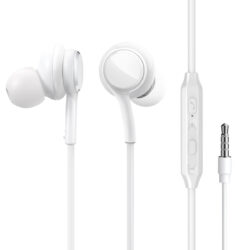 Joyroom bedrade in-ear oordopjes met microfoon en 3,5mm jack – HiFi geluid – Wit