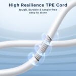 Joyroom bedrade in-ear oordopjes met microfoon en 3,5mm jack – HiFi geluid – Wit - 7