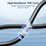 Joyroom bedrade in-ear oordopjes met microfoon en 3,5mm jack – HiFi geluid – Zwart - 4