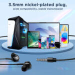 Joyroom bedrade in-ear oordopjes met microfoon en 3,5mm jack – HiFi geluid – Zwart - 5