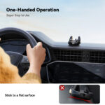 Joyroom dashboard telefoonhouder Auto met auto-lock klem en nanogel voet – 360° draaibaar – Zwart - 6