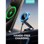 Joyroom magnetische draadloze Telefoonhouder Auto met 15W Qi-oplader (dashboard) – Zwart - 1