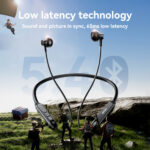 Joyroom neckband draadloze oordopjes met Bluetooth 5.4 en lage latency (60ms) – Zwart - 5