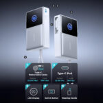 Joyroom powerbank 10.000 mAh met ingebouwde oprolbare USB-C kabel en 22,5W snelladen – Wit - 8