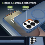 Solidenz FrostMag Samsung Galaxy S26 Ultra hoesje – Donkerblauw - 2