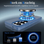 Solidenz FrostMag Samsung Galaxy S26 Ultra hoesje – Donkerblauw - 3