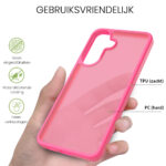 Solidenz Frosted Samsung Galaxy A57 hoesje – Fel roze - 1