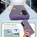 Solidenz Frosted Samsung Galaxy A57 hoesje – Paars - 4