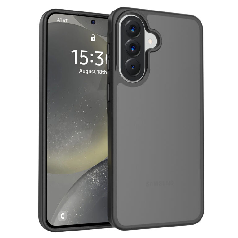 Solidenz Frosted Samsung Galaxy A27 hoesje - Zwart