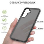 Solidenz Frosted Samsung Galaxy A57 hoesje – Zwart - 1