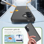 Solidenz Frosted Samsung Galaxy A57 hoesje – Zwart - 4