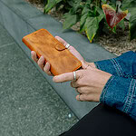 Solidenz Moda Book Samsung Galaxy S26 Ultra echt leren hoesje – Lichtbruin - 5