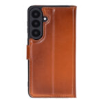 Solidenz Moda Book Samsung Galaxy S26 echt leren hoesje – Bruin - 1