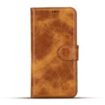 Solidenz Moda Book Samsung Galaxy S26 Plus echt leren hoesje - Lichtbruin