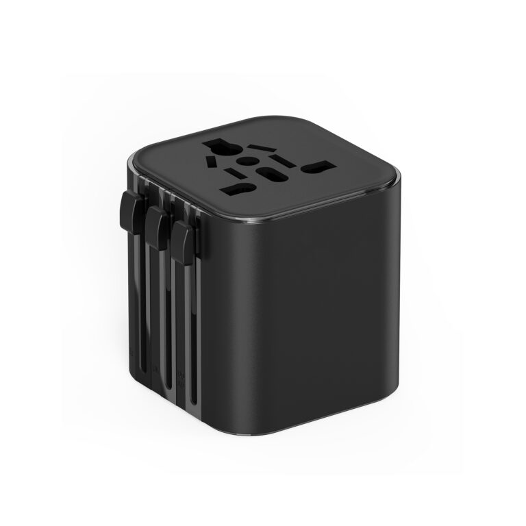 WiWU 25W universele adapter voor oplader – Geschikt voor EU/US/UK/AU – Zwart